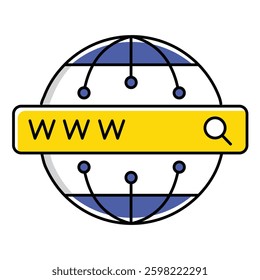 Search Engine Ranking and Web Exposure Vector Icon Design