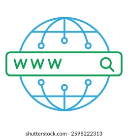 Search Engine Ranking and Web Visibility Vector Icon Design