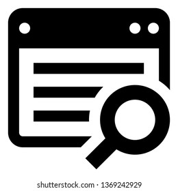 Search Engine Results Page Icon