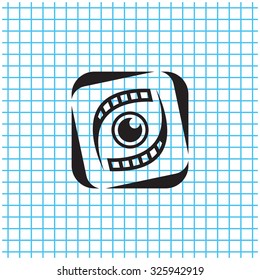Search engine service vector logo design template. Investigation concept icon. Detective, Audit idea.
