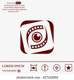 Search engine service vector logo design template. Investigation concept icon. Detective, Audit idea.