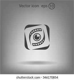 Search engine service vector logo design template. Investigation concept icon. Detective, Audit idea.