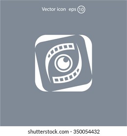 Search engine service vector logo design template. Investigation concept icon. Detective, Audit idea.