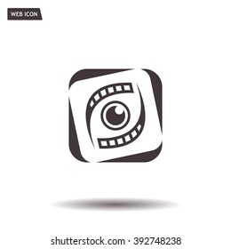 Search engine service vector logo design template. Investigation concept icon. Detective, Audit idea.