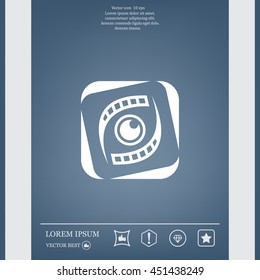 Search engine service vector logo design template. Investigation concept icon. Detective, Audit idea.