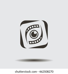 Search engine service vector logo design template. Investigation concept icon. Detective, Audit idea.
