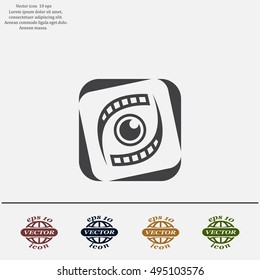 Search engine service vector logo design template. Investigation concept icon. Detective, Audit idea.