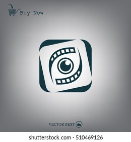 Search engine service vector logo design template. Investigation concept icon. Detective, Audit idea.
