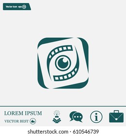 Search engine service vector logo design template. Investigation concept icon. Detective, Audit idea.