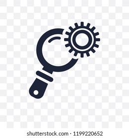 Search engine transparent icon. Search engine symbol design from SEO collection. Simple element vector illustration on transparent background.