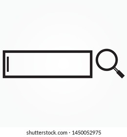 Search Engine Vector Icon.  Search Bar Icon. Graphic Element Illustration As A Simple Vector Sign & Trendy Symbol for Design and Websites, Presentation or Mobile Application.