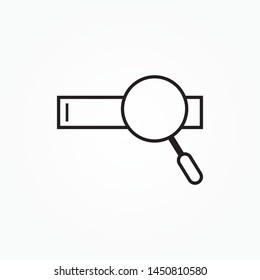 Search Engine Vector Icon. Search Bar Icon. Graphic Element Illustration As A Simple Vector Sign & Trendy Symbol for Design and Websites, Presentation or Mobile Application.