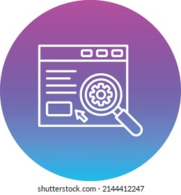 Search Engine vector icon. Can be used for printing, mobile and web applications.