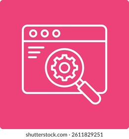 Search Engine vector icon. Can be used for printing, mobile and web applications.