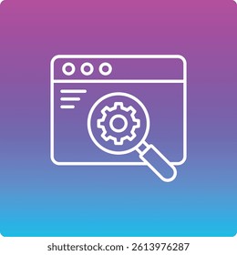 Search Engine vector icon. Can be used for printing, mobile and web applications.