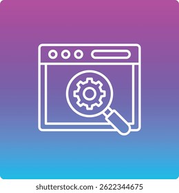 Search Engine vector icon. Can be used for printing, mobile and web applications.