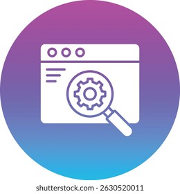 Search Engine vector icon. Can be used for printing, mobile and web applications.