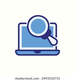 search engineicon, isolated blue icon theme seo