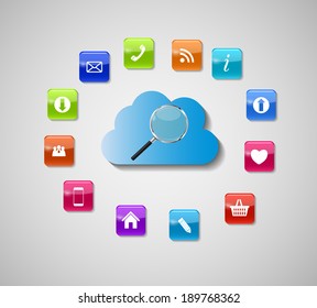 Search Engines Optimization Concept Vector Illustration