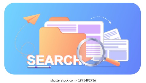 Search. Search engines optimization landing page. Website page development. Template landing page for website. Web development, optimization, user experience. Website layout elements. Web banner