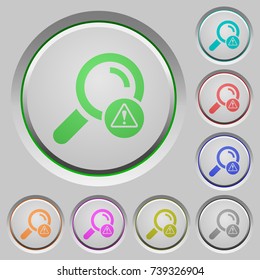 Search error color icons on sunk push buttons