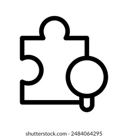 Suchen Erweiterung Symbol Vektorgrafik Symbol Design Illustration