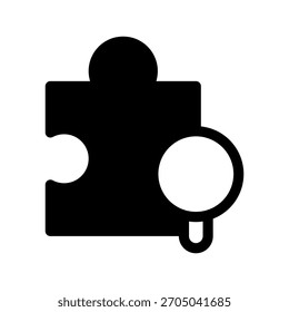 Ilustración de diseño de símbolo de Vector de icono de extensión de Búsqueda