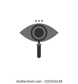search, eye. Element of web development. Vector icon. Development icon