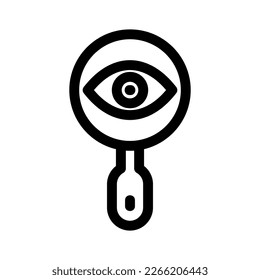 search eye icon or logo isolated sign symbol vector illustration - high quality black style vector icons
