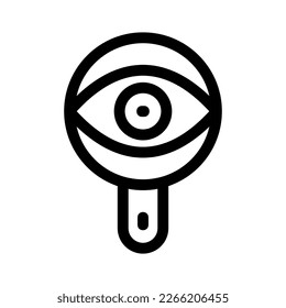 search eye icon or logo isolated sign symbol vector illustration - high quality black style vector icons
