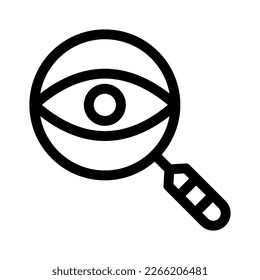 search eye icon or logo isolated sign symbol vector illustration - high quality black style vector icons
