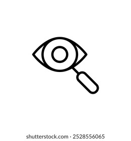 search eye icon vector, eye care sign
