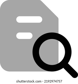 Search file duotone bold icon