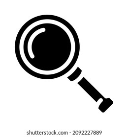 search file glyph icon vector. search file sign. isolated contour symbol black illustration