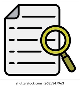 Search File Icon Element For Design