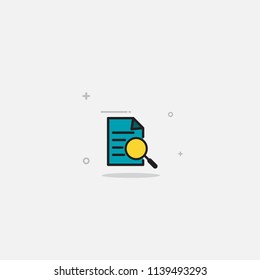 Search file Icon Flat Design