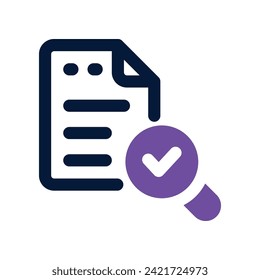 search file icon. vector dual tone icon for your website, mobile, presentation, and logo design.