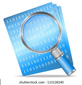 Search file icon, vector eps10 illustration