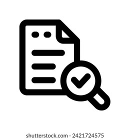 icono de archivo de búsqueda. icono de línea vectorial para tu sitio web, móvil, presentación y diseño de logotipo.