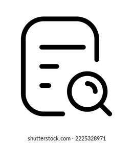 Search File Icon Vector Symbol Design Illustration