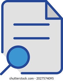 Search file Isolated Vector icon which can easily modify or edit

