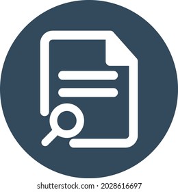 Search file Isolated Vector icon which can easily modify or edit


