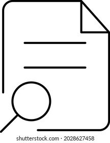 Search file Isolated Vector icon which can easily modify or edit