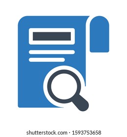 search file vector glyph color icon 