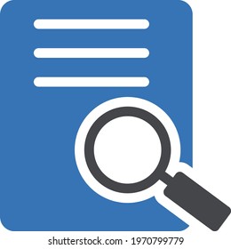 search file vector glyph colour icon