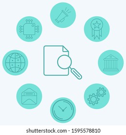 Search file vector icon sign symbol