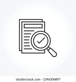 Search File vector out line icon