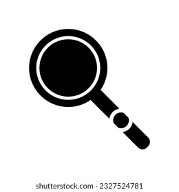 Suche Füllsymbol Symbol Vektor. Suchsymbol für Schwarze Glyphe