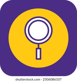 Search Filled Curve Vector Icon Design