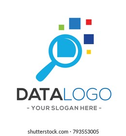 Search and find Data  Solutions  Logo Vector